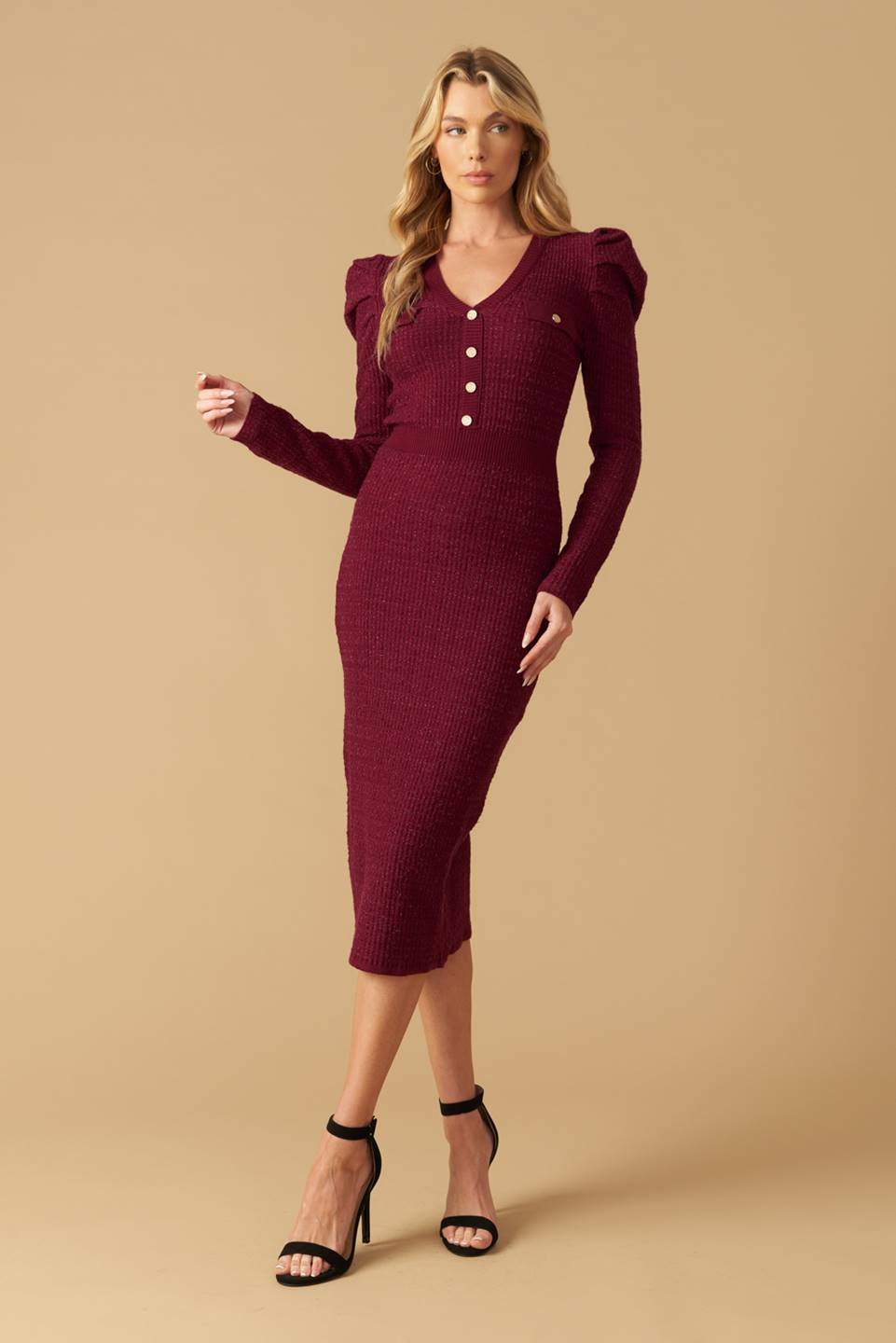 YOUNG LOVE SWEATER MIDI DRESS Flying Tomato